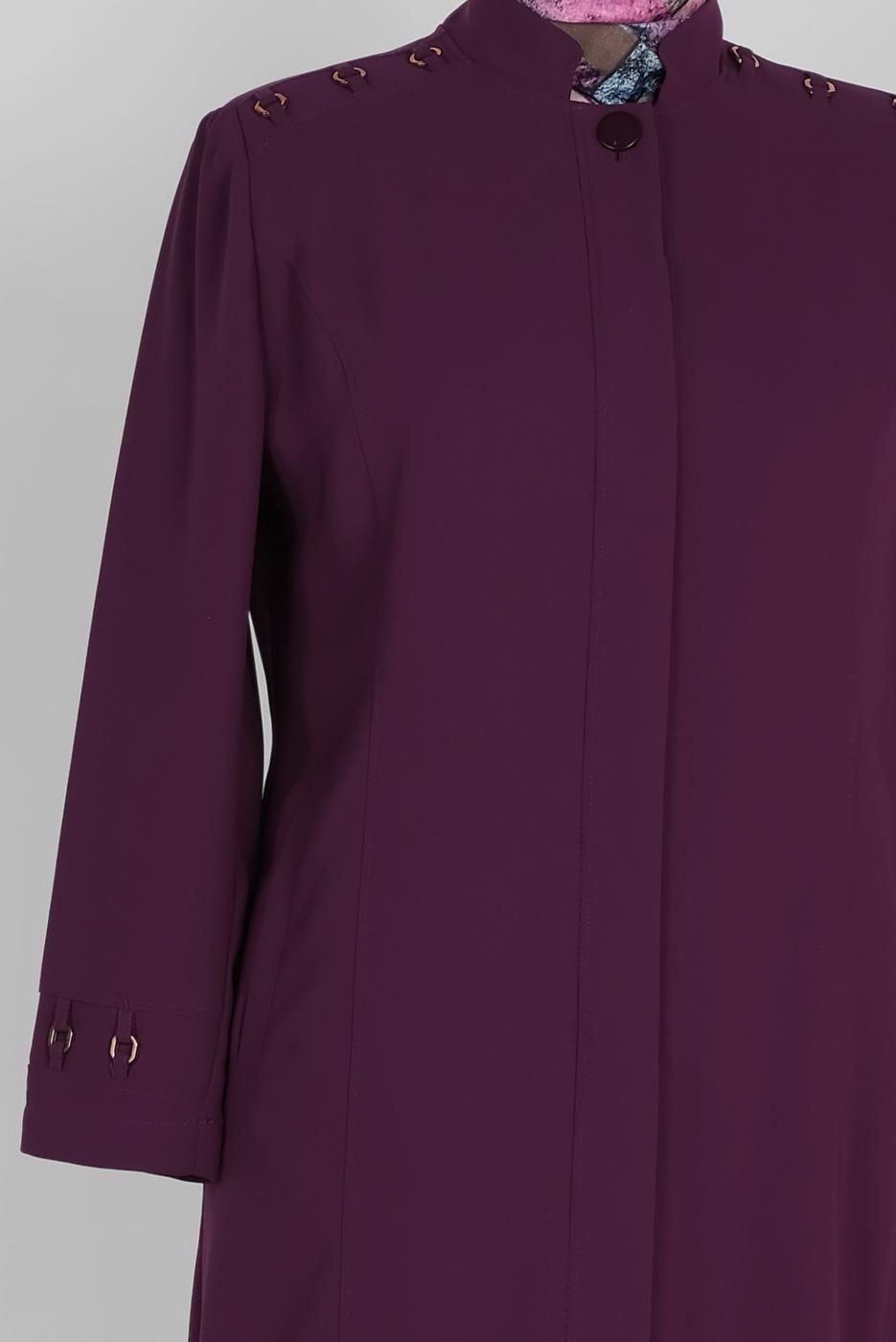 Hijab clothing PLUM ALVİNA METAL ACCESSORY DETAIL TOPCOAT 1100 
