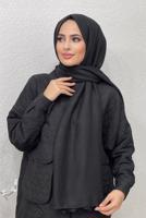 Tesettür giyim SİYAH FRESH ŞAL 4620 