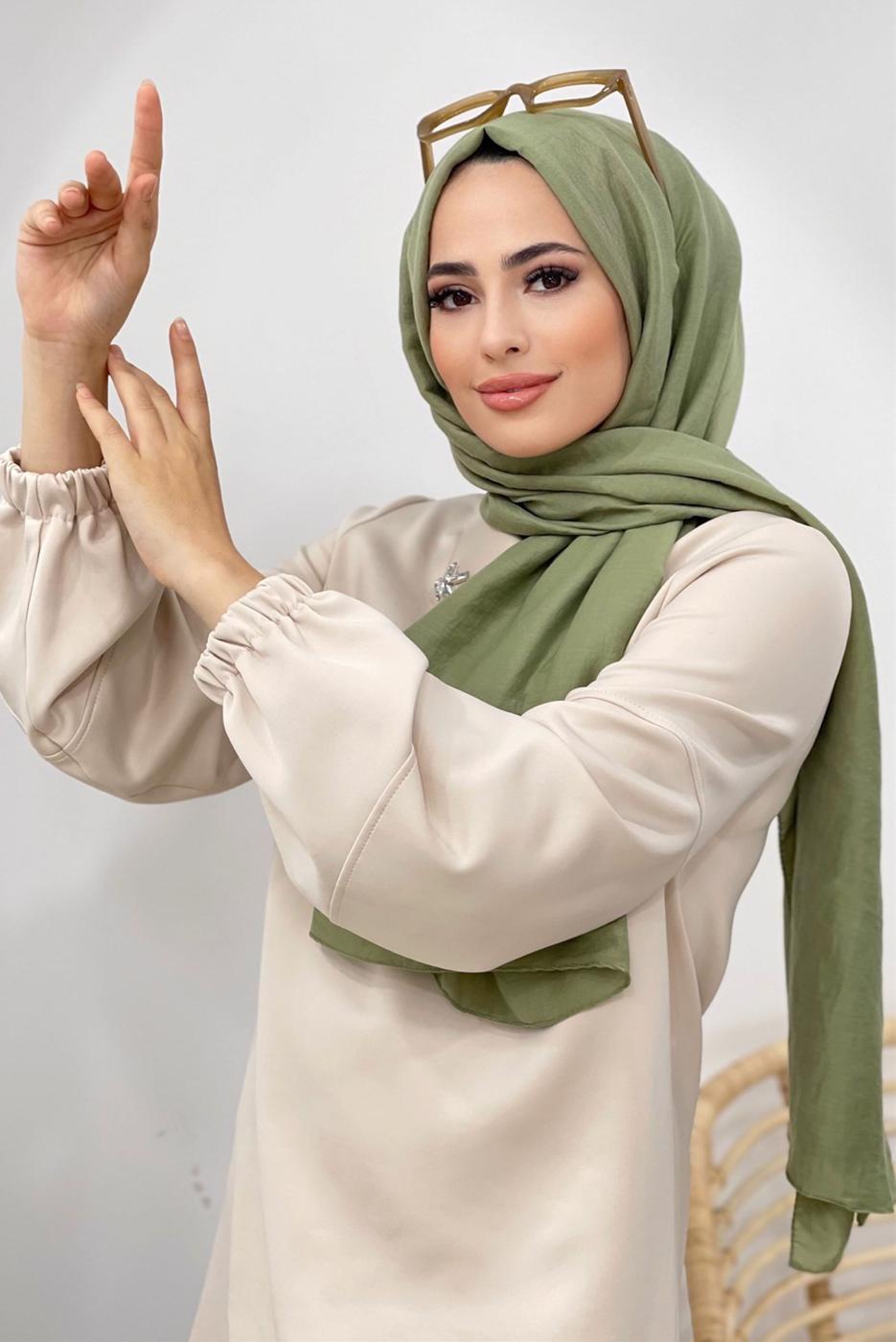 Hijab clothing GREEN FRESH SHAWL 4620