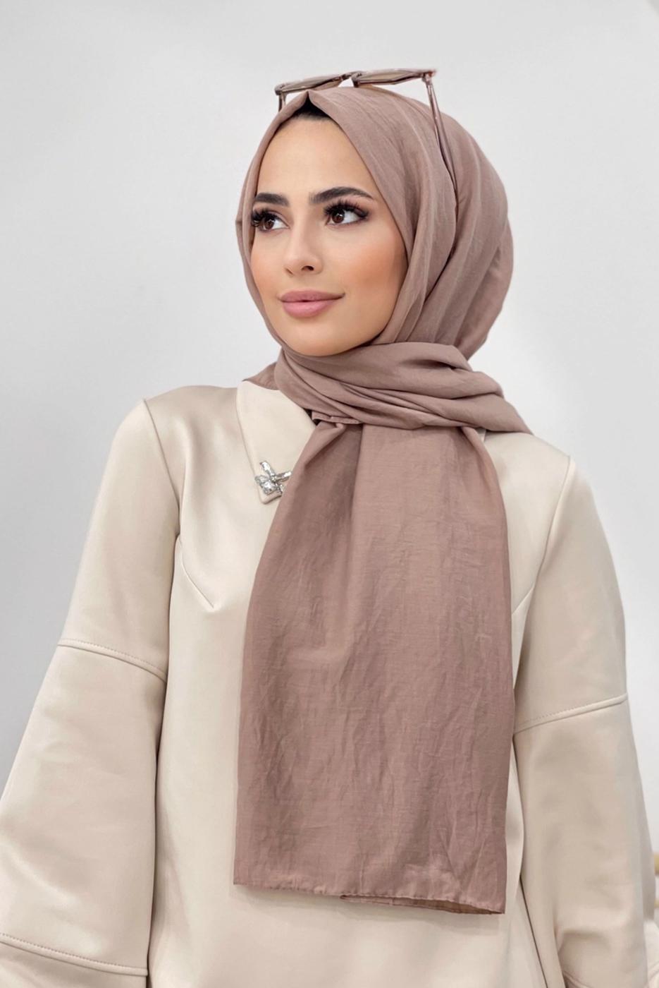 Hijab clothing BROWN FRESH SHAWL 4620 