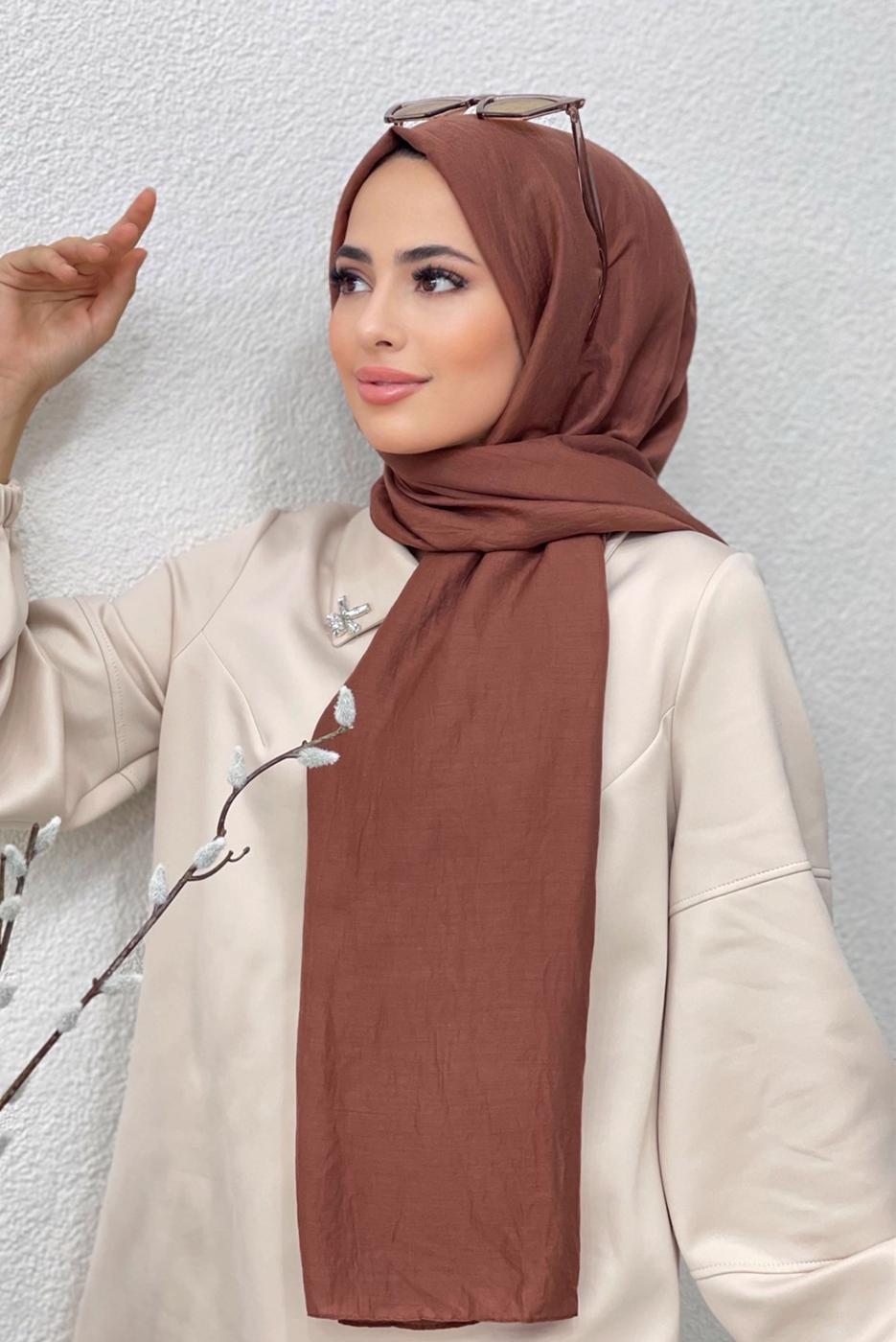 Vêtements hijab BRUN CHÂLE FRAIS 4620