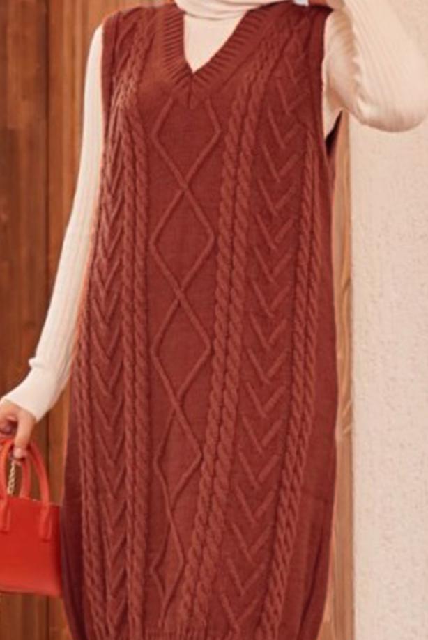 Vêtements hijab  PATTERNED KNITWEAR SWEATER 1503  - TRENDTESETTÜR