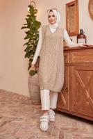 Vêtements hijab VISON PULL EN MAILLE À MOTIFS 1503