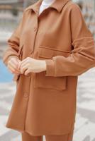 Hijab clothing TABA BUTTON DETAIL 2-PIECE PANTS SUIT WITH POCKET 24601 