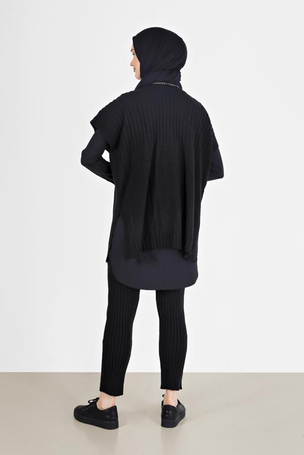 Vêtements hijab  PATTERN DETAIL KNITWEAR SUIT 00051  - TRENDTESETTÜR