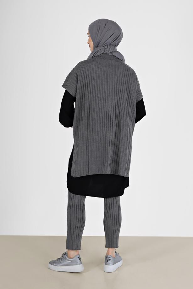 Vêtements hijab  PATTERN DETAIL KNITWEAR SUIT 00051  - TRENDTESETTÜR