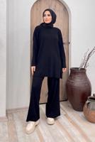 Tesettür giyim SİYAH BASIC TRİKO TAKIM 2000 