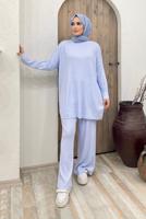Hijab clothing BLUE BASIC KNITWEAR SUIT 2000 