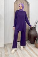 Hijab clothing PURPLE BASIC KNITWEAR SUIT 2000 