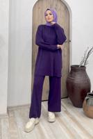 Hijab clothing PURPLE BASIC KNITWEAR SUIT 2000 