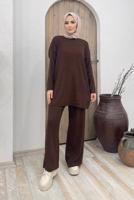 Vêtements hijab BRUN COSTUME MAILLE BASIQUE 2000