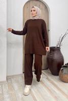 Vêtements hijab BRUN COSTUME MAILLE BASIQUE 2000