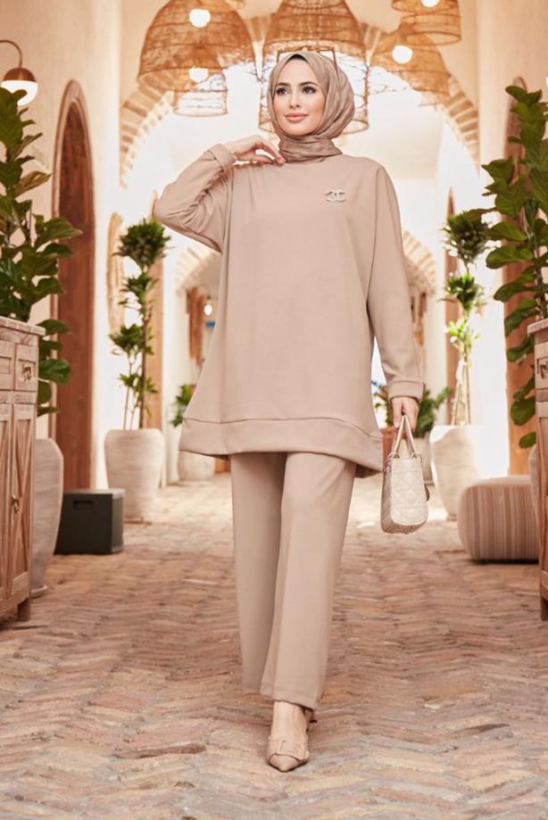 Vêtements hijab  BASIC 2-PIECE PANTS SUIT 3503  - TRENDTESETTÜR