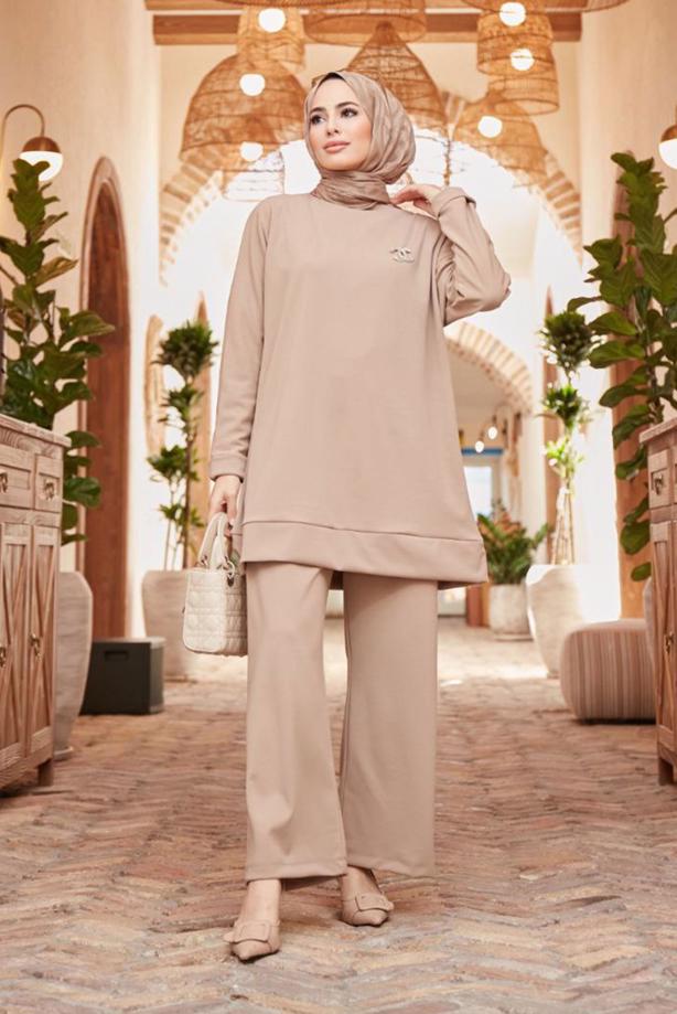 Vêtements hijab  BASIC 2-PIECE PANTS SUIT 3503  - TRENDTESETTÜR