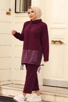 Vêtements hijab ROUGE BORDEAUX HIJAB COSTUME 5107
