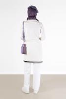 Hijab clothing CREAM T 42109 ALV TRİKO TUNİK 38/44