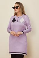 Hijab clothing PURPLE T 42109 ALV TRİKO TUNİK 38/44