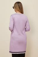 Hijab clothing PURPLE T 42109 ALV TRİKO TUNİK 38/44