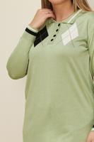 Hijab clothing GREEN T 42109 ALV TRİKO TUNİK 38/44