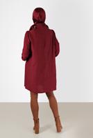 Tesettür giyim BORDO ALVİNA BAĞLAMA DETAYLI TUNİK T 42259-1