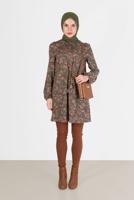 Hijab clothing KHAKI ALVINA SMOCKED WAIST TUNIC T 42319