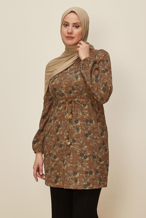 Tesettür giyim TABA T 42319 ALV SERAF 12891 TUNİK 38/44 TEK40 - TRENDTESETTÜR