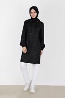 Hijab clothing BLACK ALVINA PATTERNED TUNIC T 42368