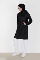 Hijab clothing BLACK ALVINA PATTERNED TUNIC T 42368