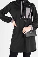Hijab clothing BLACK ALVINA EMBROIDERED TUNIC T 42371