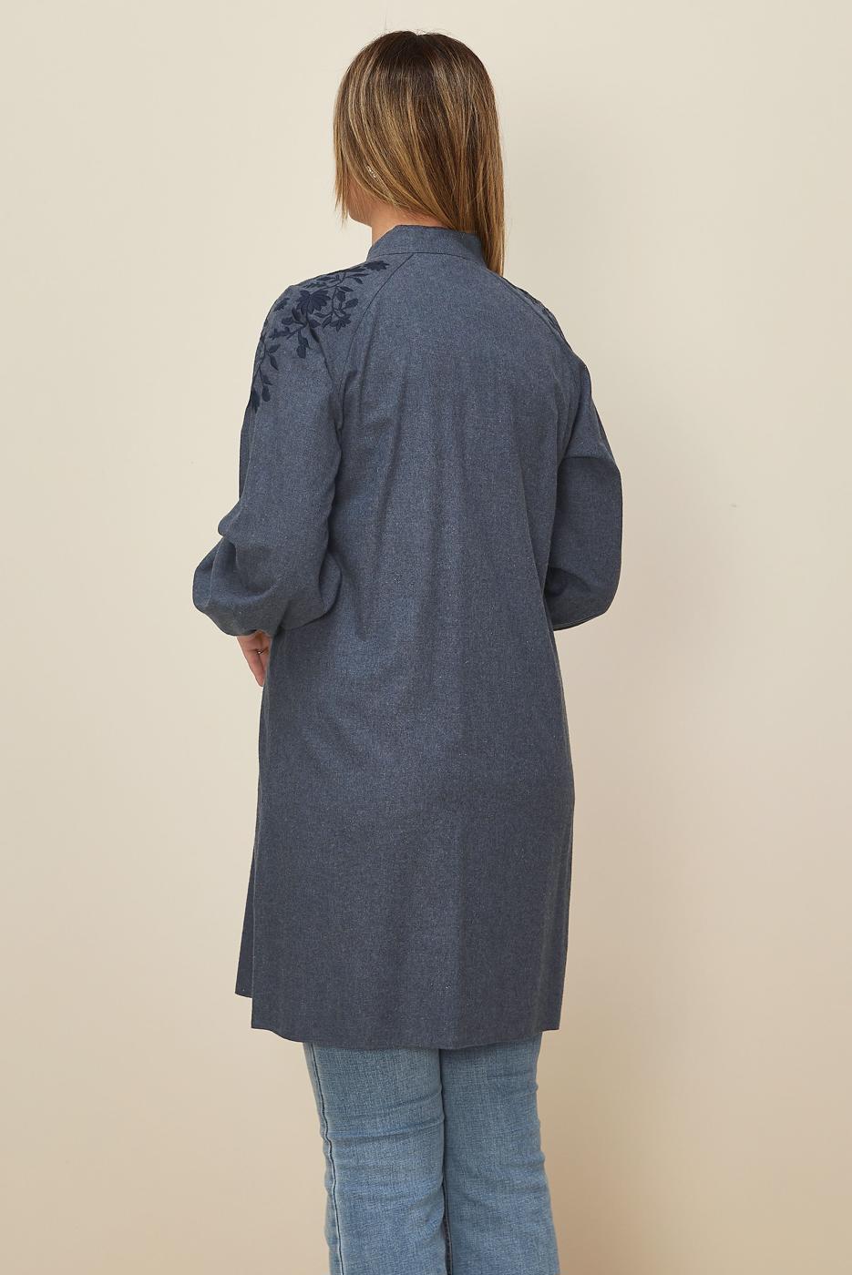 Tesettür giyim LACİVERT T 42395 ALVİNA 3400 TUNİK 40/46 TEK38