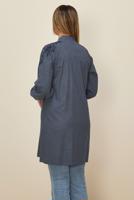 Tesettür giyim LACİVERT T 42395 ALVİNA 3400 TUNİK 40/46 TEK38