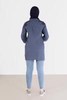 Hijab clothing BLUE ALVINA EMBROIDERED TUNIC T 42395