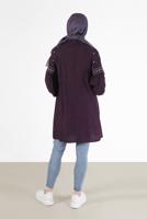 Tesettür giyim MOR ALVİNA İŞLEME DETAYLI TUNİK T 42396 