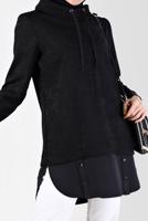 Tesettür giyim SİYAH ALVİNA KADİFE TUNİK T 42397