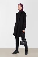 Hijab clothing PLUM ALVINA TUNIC WITH TIED COLLAR T 42443