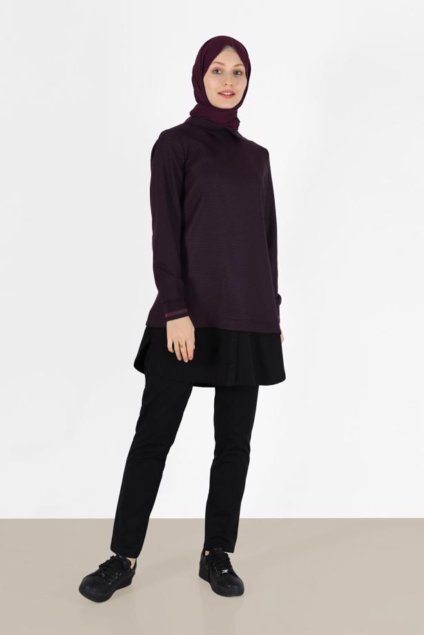 Hijab clothing PLUM ALVINA SHIRT COLLAR TUNIC T 42444 - TRENDTESETTÜR