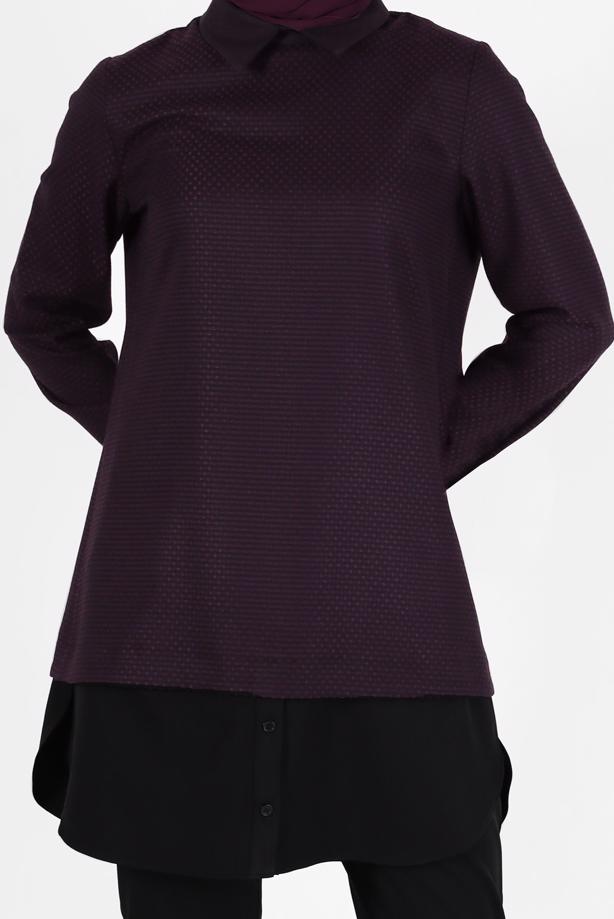 Hijab clothing PLUM ALVINA SHIRT COLLAR TUNIC T 42444 - TRENDTESETTÜR