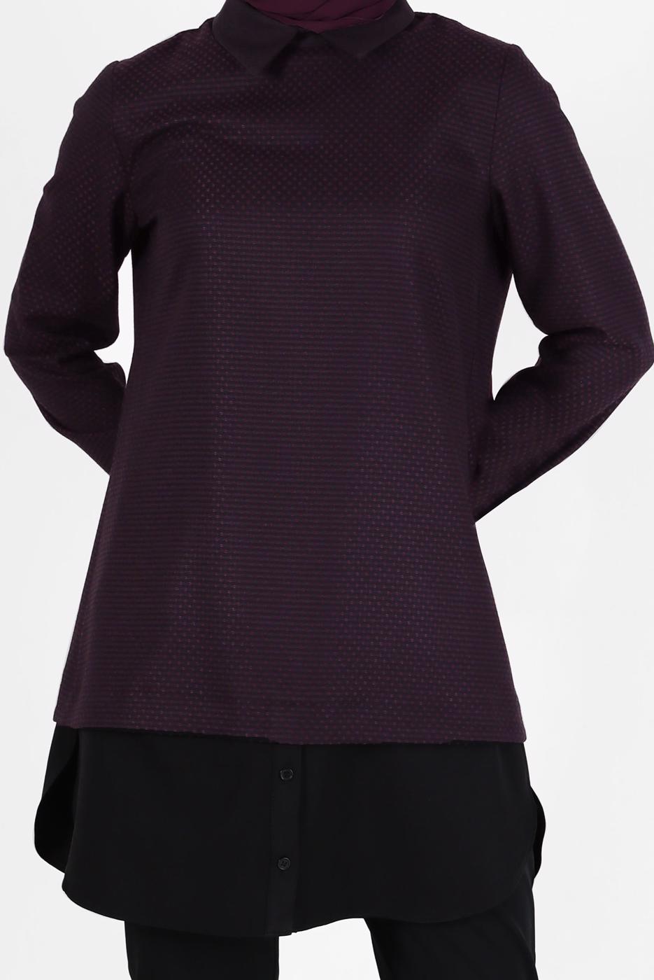 Hijab clothing PLUM ALVINA SHIRT COLLAR TUNIC T 42444