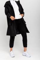 Vêtements hijab NOIR TRENCH-COAT À CAPUCHE DÉTAIL POCHE T 130