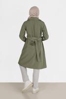 Vêtements hijab KAKI TRENCH BOUTONS 3565