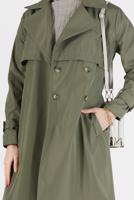 Vêtements hijab KAKI TRENCH BOUTONS 3565