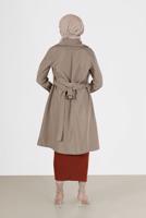 Hijab clothing MINK BUTTONED TRENCH COAT 3565