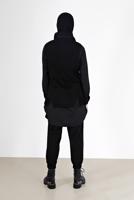 Vêtements hijab NOIR PULL EN MAILLE À FRANGES 14541