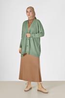 Vêtements hijab VERT CARDIGAN CABLE 52541