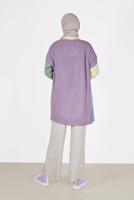 Tesettür giyim MOR ÇOK RENKLİ TRİKO HIRKA 55541