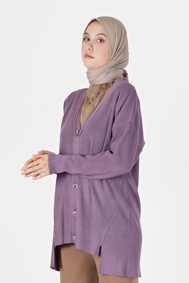 Vêtements hijab  BUTTONED BASIC CARDIGAN 94541  - TRENDTESETTÜR
