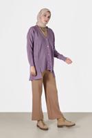 Vêtements hijab POURPRE CARDIGAN BASIQUE BOUTONS 94541 
