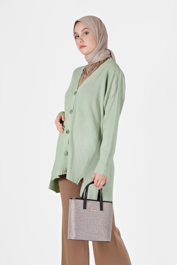 Vêtements hijab  BUTTONED BASIC CARDIGAN 94541  - TRENDTESETTÜR