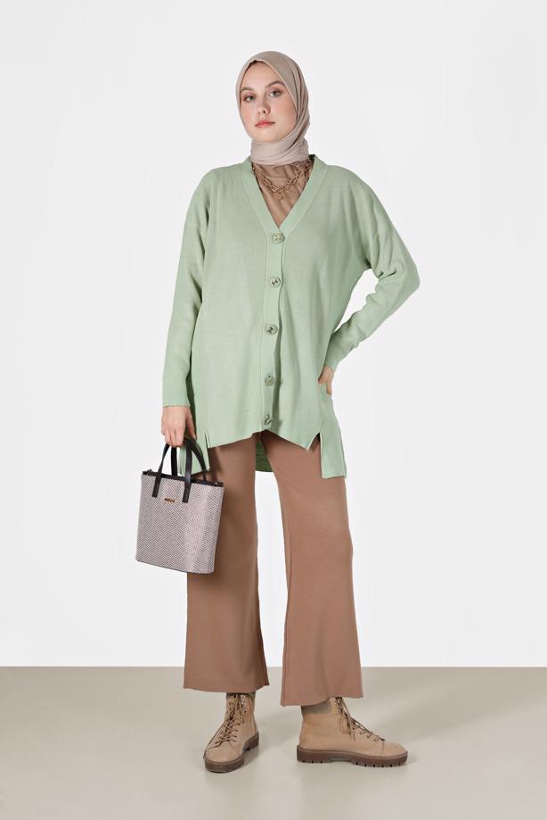 Vêtements hijab  BUTTONED BASIC CARDIGAN 94541  - TRENDTESETTÜR