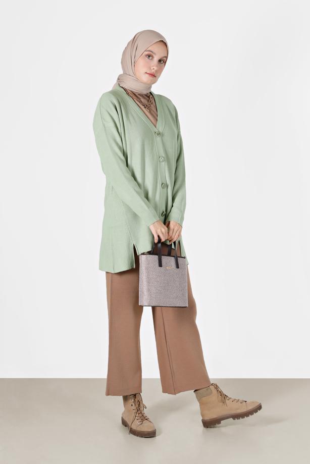 Vêtements hijab  BUTTONED BASIC CARDIGAN 94541  - TRENDTESETTÜR